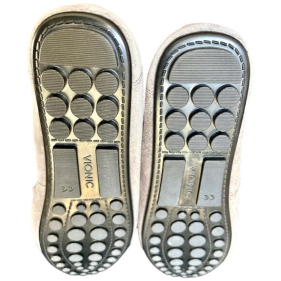 Vionic Dayna Suede Loafers Snake Print - Charcoal - 9.5 WIDE - Picture 8 of 11